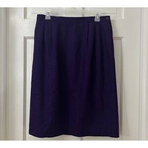 Pendleton purple wool pencil skirt Academia Old Money‎ VTG Lined 70s 80s 90s